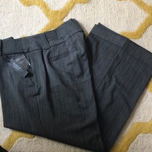 Gray Curvy Fit Wide Leg Pants